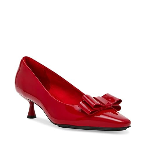 Anne Klein Women's Kitten Heel Pumps Theresa, Red Patent, 9.5 | Amazon (US)
