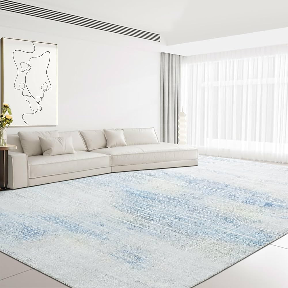 HOMBYS 10x14 ft Modern Abstract Area Rug for Living Room Bedroom, Large Floor Carpet with Non-Sli... | Amazon (US)