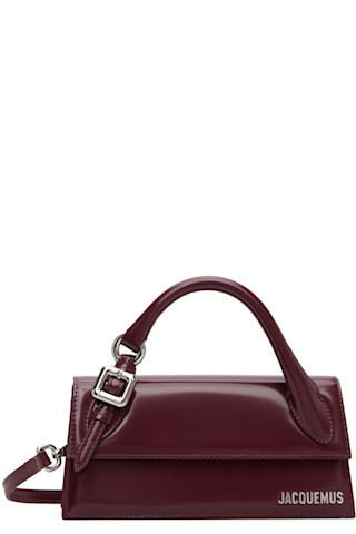 Burgundy 'The long Chiquito with buckle' Bag | SSENSE