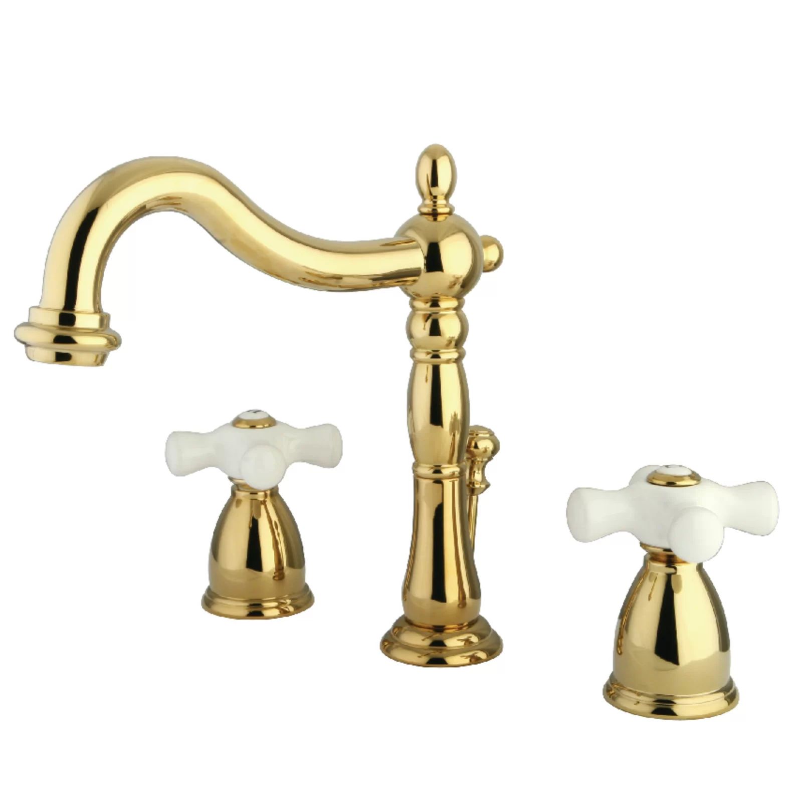 Heritage Kingston Brass Widespread Bathroom Faucet with Drain Assembly | Wayfair North America