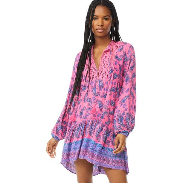 Scoop Women's Tunic Dress with Long Sleeves | Walmart (US)