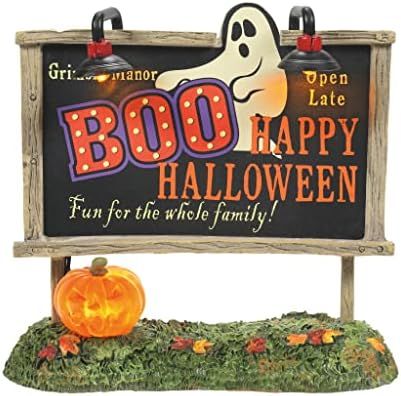 Department 56 Village Halloween Accessories Ghost Billboard Lit Figurine, 4.625 Inch, Multicolor | Amazon (US)