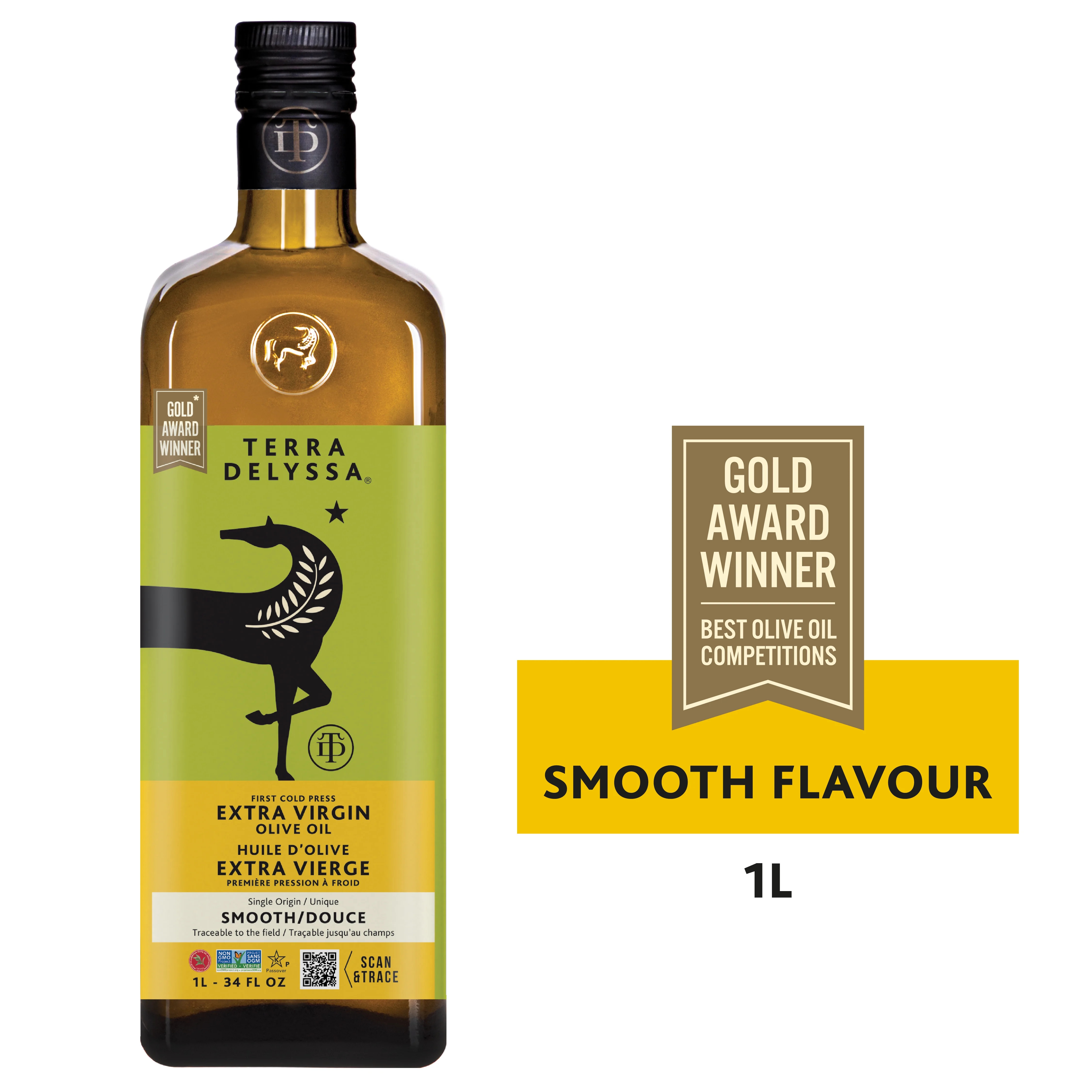 Terra Delyssa Premium Extra Virgin Olive Oil, First Cold Press, Award Winner, 1 L | Walmart (CA)