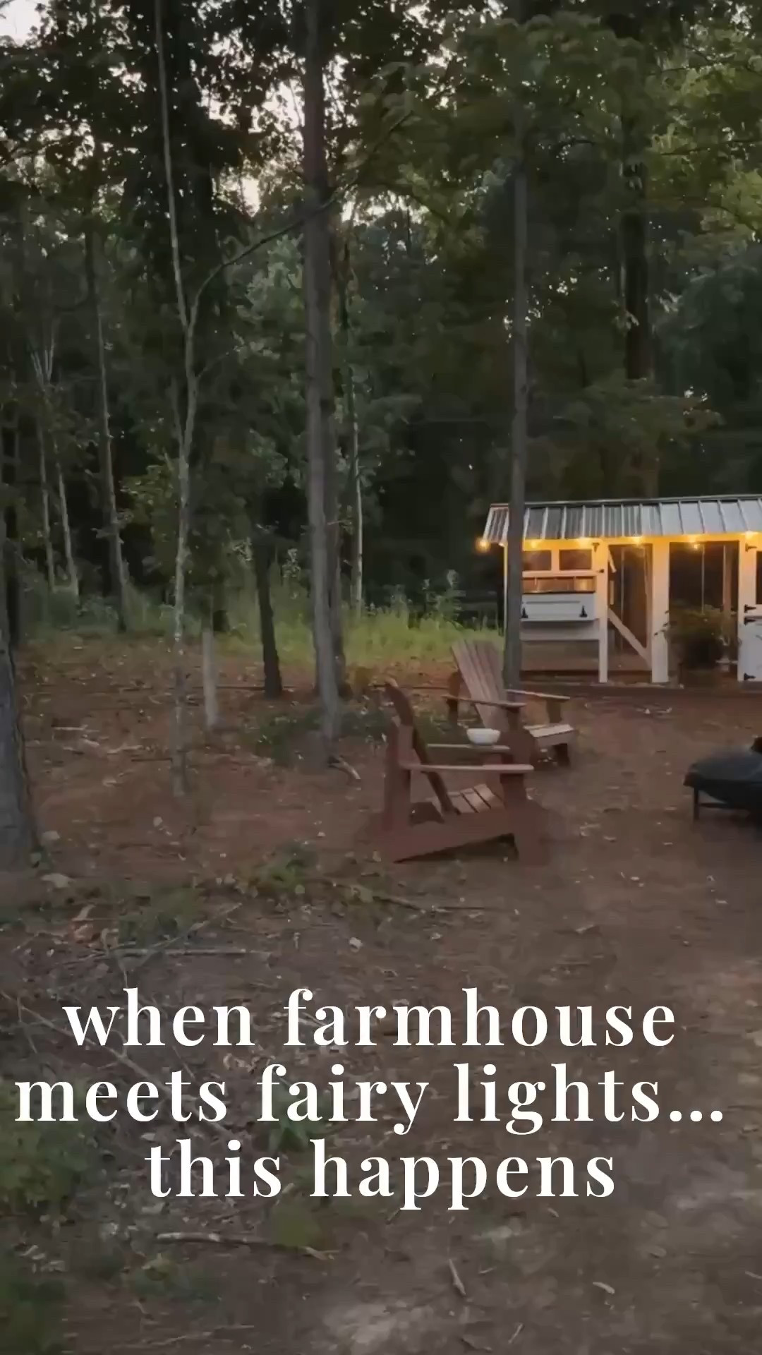 ✨ Who said chicken coops can’t be dreamy? 🐓🌙 With warm string lights, cozy Adirondack chairs, and a fire pit ready for gathering, this little corner of our backyard feels straight out of a storybook. The perfect blend of Modern Classic charm and rustic living. 🏡✨

Do you want to bring our dreamy Modern Classic style interior design into your own home? 🏡 You’re in luck! Reserve our Online Interior Design packages today -> https://porcheandco.com/edesign ✨ We can’t wait to work with you & design your home with #porcheandco

#porcheandco #modernclassic #backyardgoals #chickencoopdesign #outdoorstyle #stringlightsdecor #farmhousestyle #cozybackyard #outdoordesign #rusticchic #homedesign



#LTKvlog #LTKHome #LTKOver40