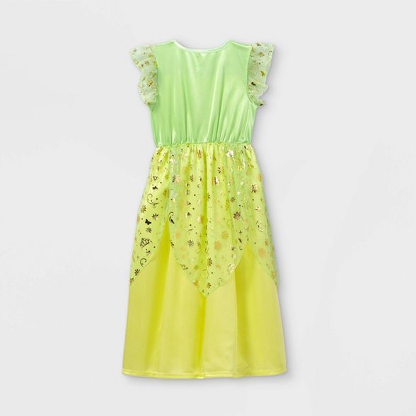 Girls' Disney Princess Tiana Nightgown - Green/Yellow | Target