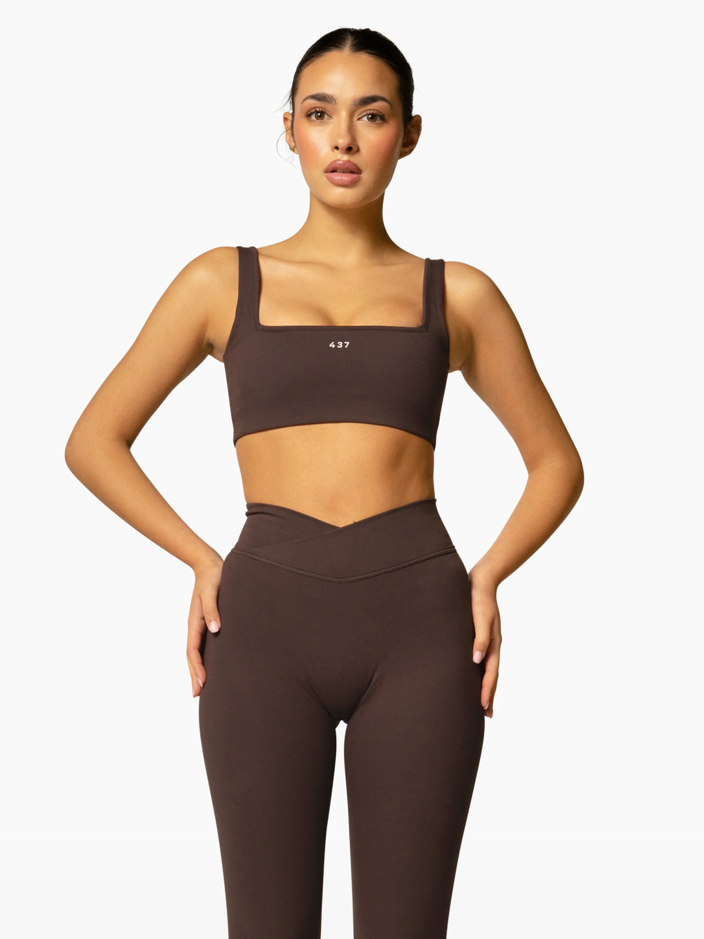 The Square Bra / Espresso | 437