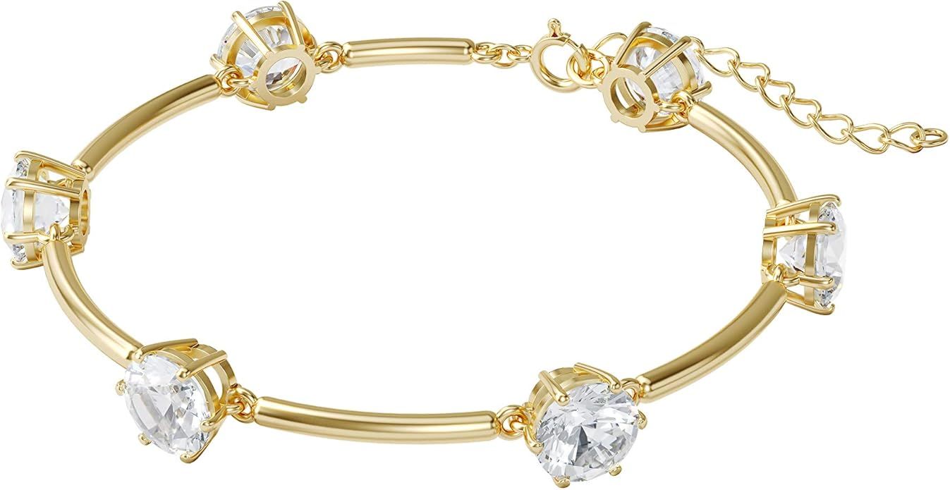 SWAROVSKI Women's Constella Jewelry Collection, Gold Tone Finish, Clear Crystals | Amazon (US)