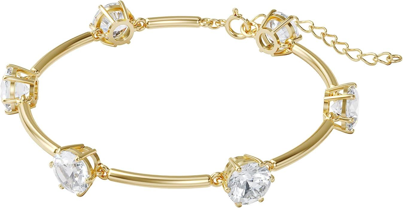 SWAROVSKI Women's Constella Jewelry Collection, Gold Tone Finish, Clear Crystals | Amazon (US)