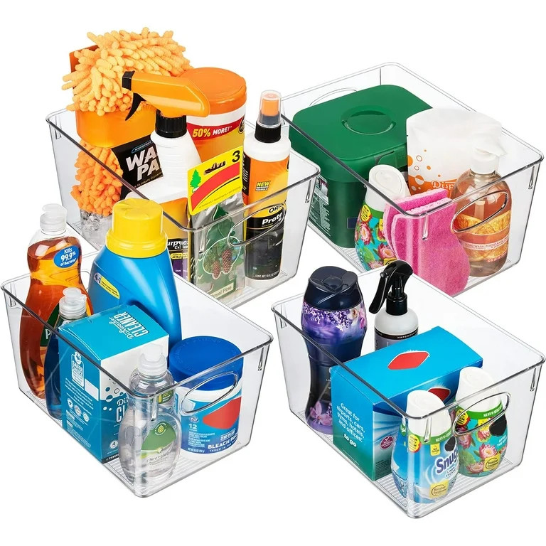 ClearSpace Plastic Storage Bins With lids Perfect Kitchen Organization or Pantry Storage Fridge O... | Walmart (US)