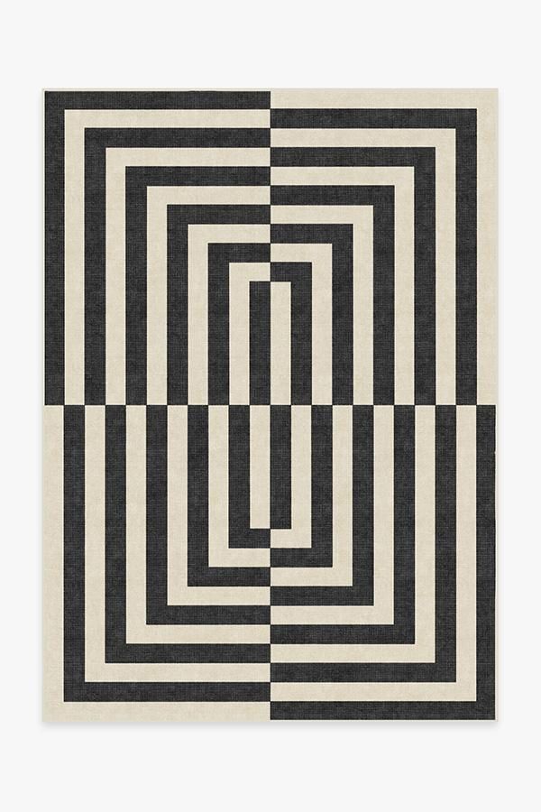 Jonathan Adler Op Art Charcoal Rug | Ruggable