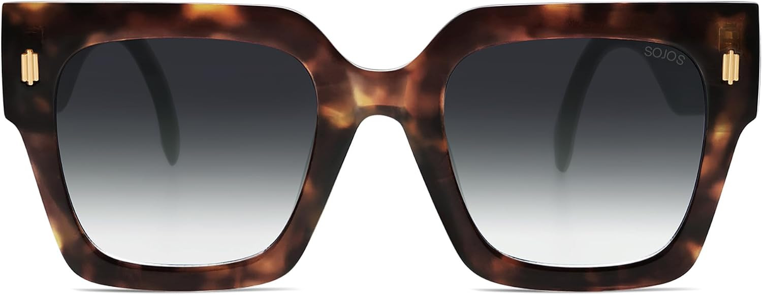 SOJOS Oversized Sunglasses for Women Thick Big Square UV400 Shades SJ2194 | Amazon (US)