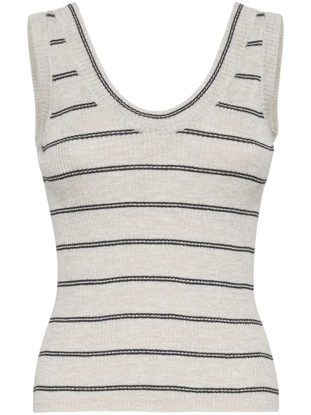Brunello Cucinelli Geripptes Tanktop Mit Streifen - Farfetch | Farfetch Global