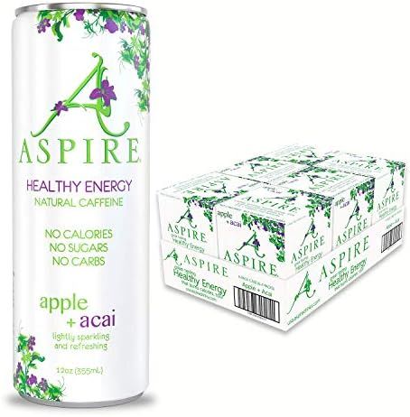 ASPIRE Healthy Energy Drink – Apple Acai, 24 Pack – Zero Sugar, Calories or Carbs – Keto, V... | Amazon (US)