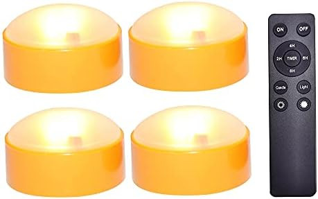 CANDLE CHOICE Halloween Pumpkin LED Lights with Remote Timer Bright Flickering Battery Operated Jack | Amazon (US)