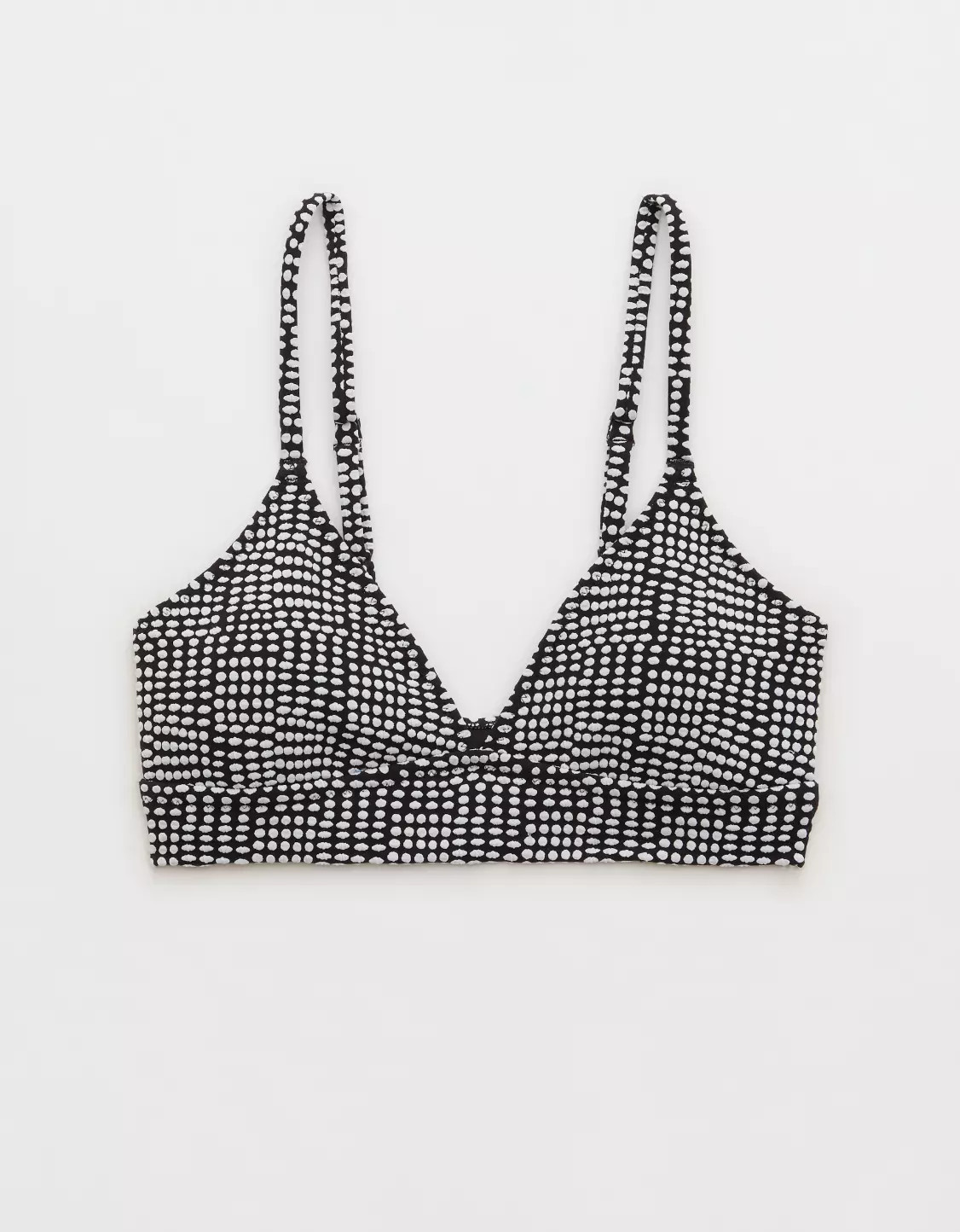 Aerie Jacquard Longline Triangle Bikini Top | American Eagle Outfitters (US & CA)