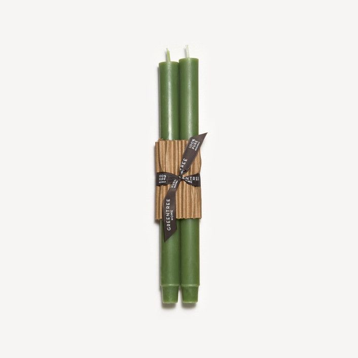 12" Church Tapers (Pair) Sage | Minted