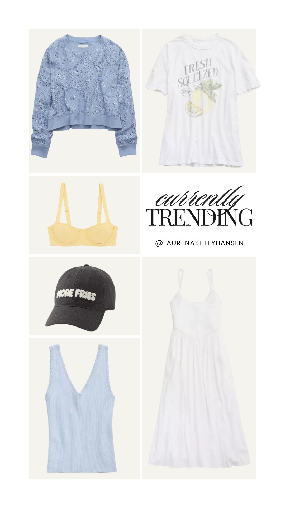 Trending pieces currently 20% off at Aerie! Clip the coupon exclusive to the LTK app & shop these finds below!

#LTKStyleTip #LTKSpringSale #LTKFindsUnder50