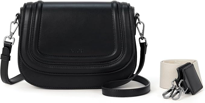 CLUCI Small Purses for Women Trendy,Vegan leather Shoulder Bag Crossbody Bags for Women With 2 Sh... | Amazon (US)
