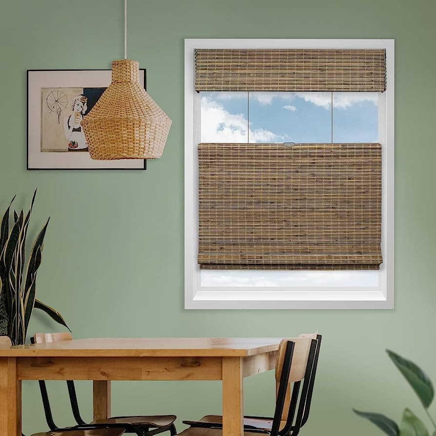 CHICOLOGY Top Down Bottom Up Cordless Bamboo Blinds, Bamboo Blinds, Roman Window Shade, Window Sh... | Amazon (US)