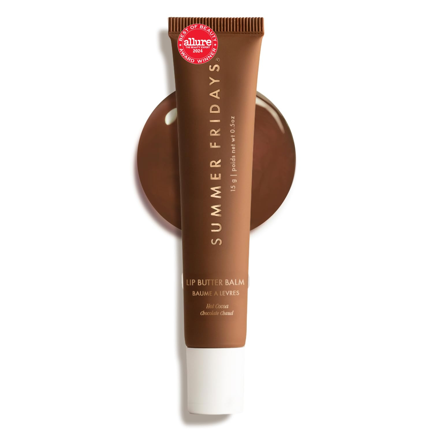Summer Fridays Lip Butter Balm - Hot Cocoa (sheer warm chocolate) - 0.5 oz / 15 g ~ LIMITED EDITION ~ | Amazon (US)