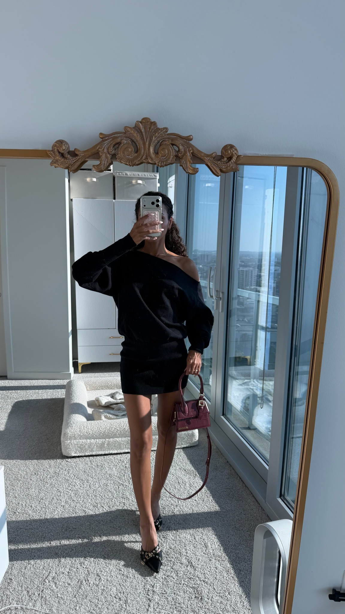 Pop of color 🩷 this off-the-shoulder dress kept me warm on a spring night out 

Size: XS 

Sweater dress, girls night out outfit, ootd, dinner outfit ideas

#LTKootd