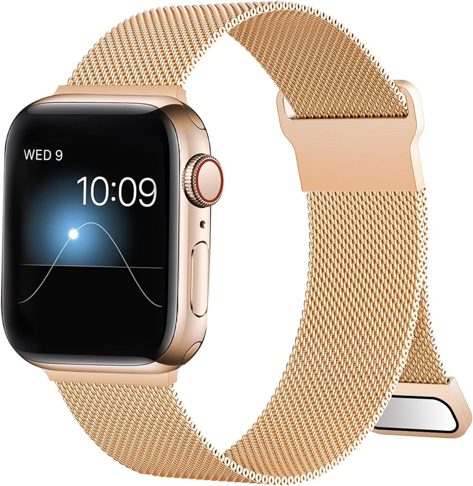 ZXCASD Metal Bands Compatible with Apple Watch Band 38mm 40mm 41mm 42mm 44mm 45mm 49mm Women Men,Loo | Amazon (US)