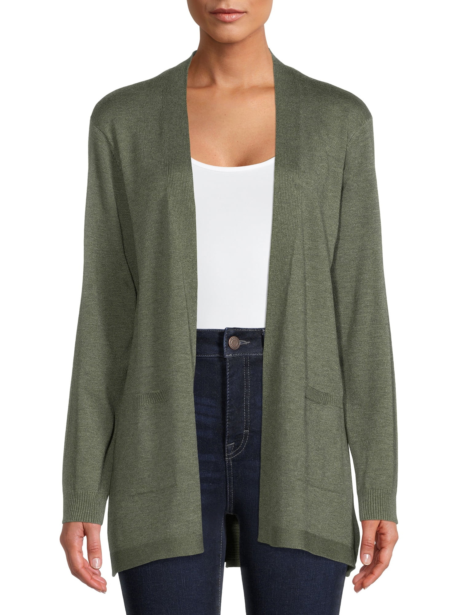 Time and Tru Women's Open Front Cardigan | Walmart (US)
