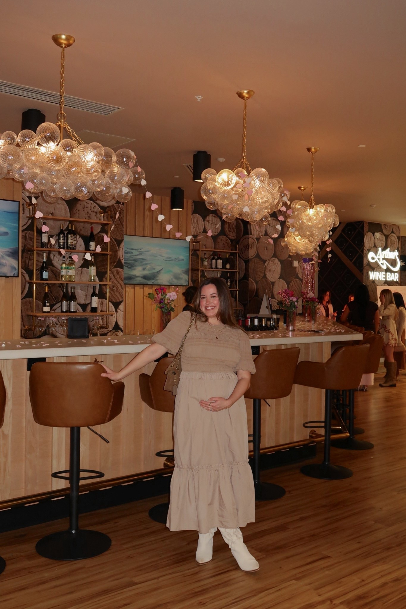 Girls night outfit for galentines day with Belk! Dress is a medium. Bump approved! 

#LTKValentine #LTKootd #LTKBump