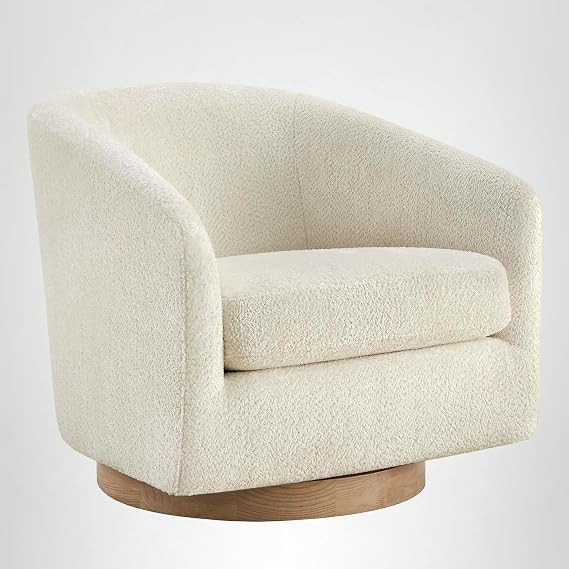CHITA Swivel Accent Chair, Fully Assembled Fabric Barrel Armchair with FSC Certified Upholstered ... | Amazon (US)