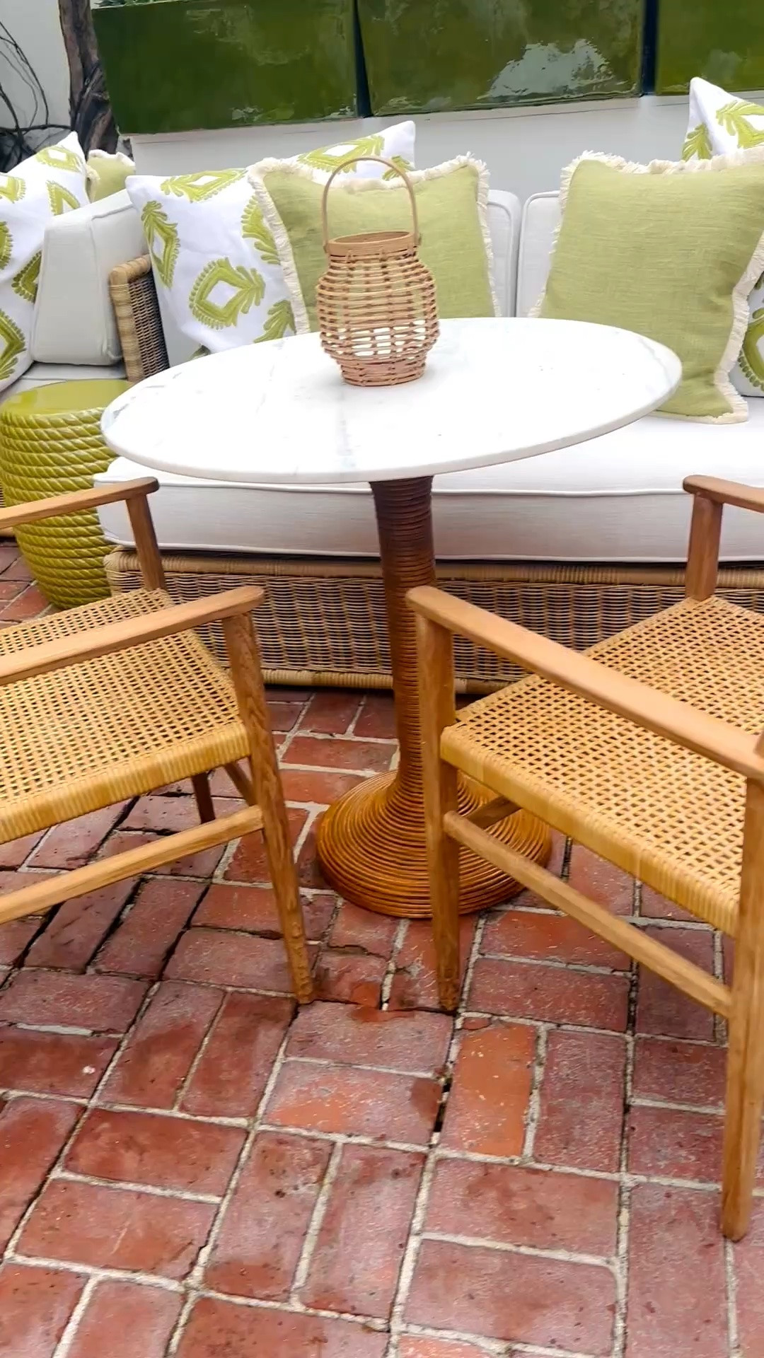 Summer lounging, alfresco style. ☀️

A beautiful outdoor space should feel just as inviting as the rooms inside. I love the mix of a comfortable modular sectional, crisp cushions, soft green outdoor pillows, warm woven textures, and the round Southampton table—all coming together for that relaxed, polished summer feeling.

The woven rattan dining chair adds another layer of natural texture and makes the setting perfect for everything from morning coffee to casual alfresco dining and long afternoons outdoors. Easy, comfortable, and effortlessly coastal.

#LTKHome #OutdoorLiving #AlfrescoLiving #AlfrescoDining #OutdoorLounge #OutdoorSectional #ModularSectional #OutdoorFurniture #RattanChair #OutdoorDining #OutdoorPillows #PatioStyle #PatioInspo #CoastalStyle #CoastalChic #SummerLiving

#LTKdayinmylife #LTKHome #LTKSaleAlert