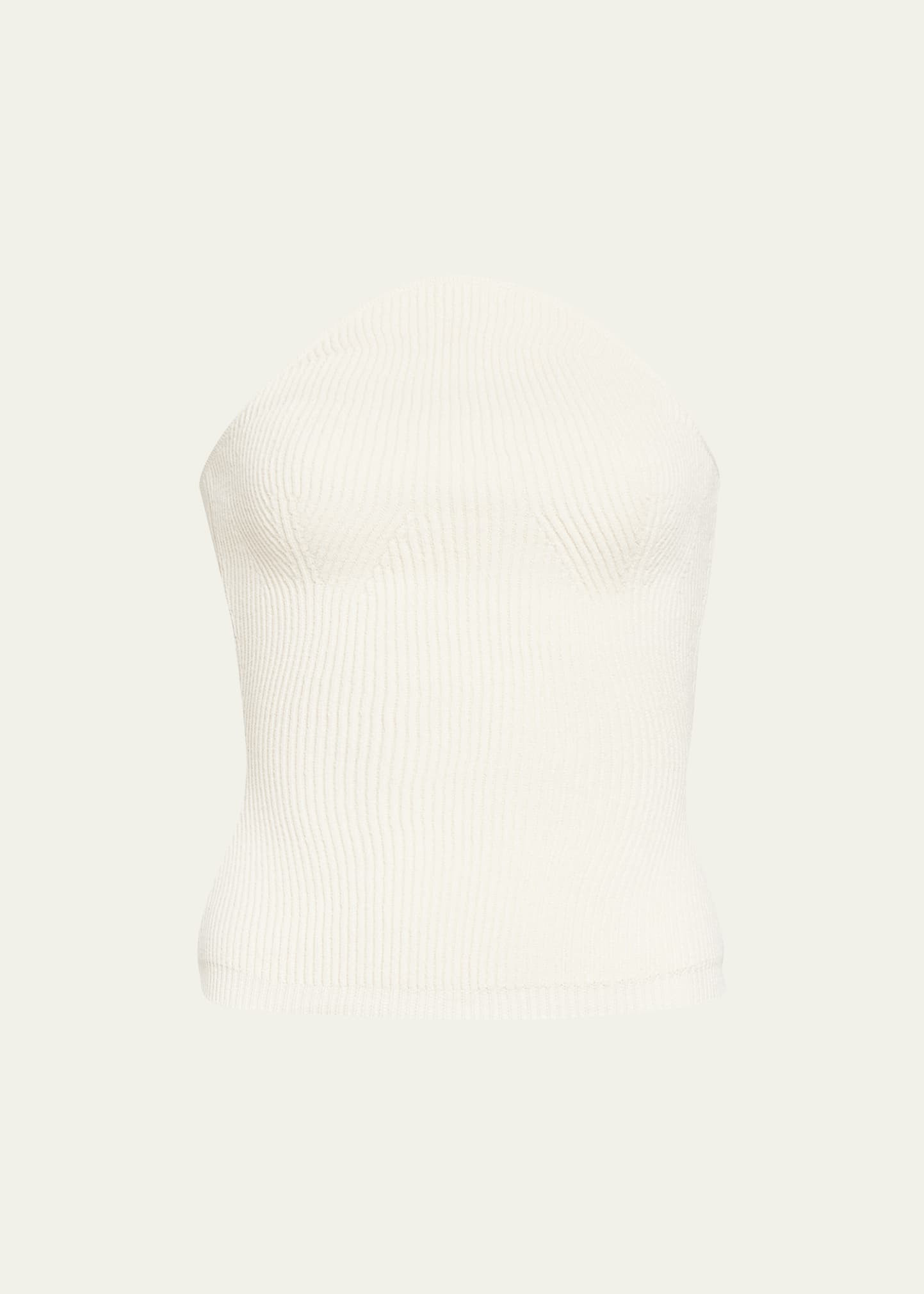 Khaite Jericho Ribbed Strapless Top | Bergdorf Goodman