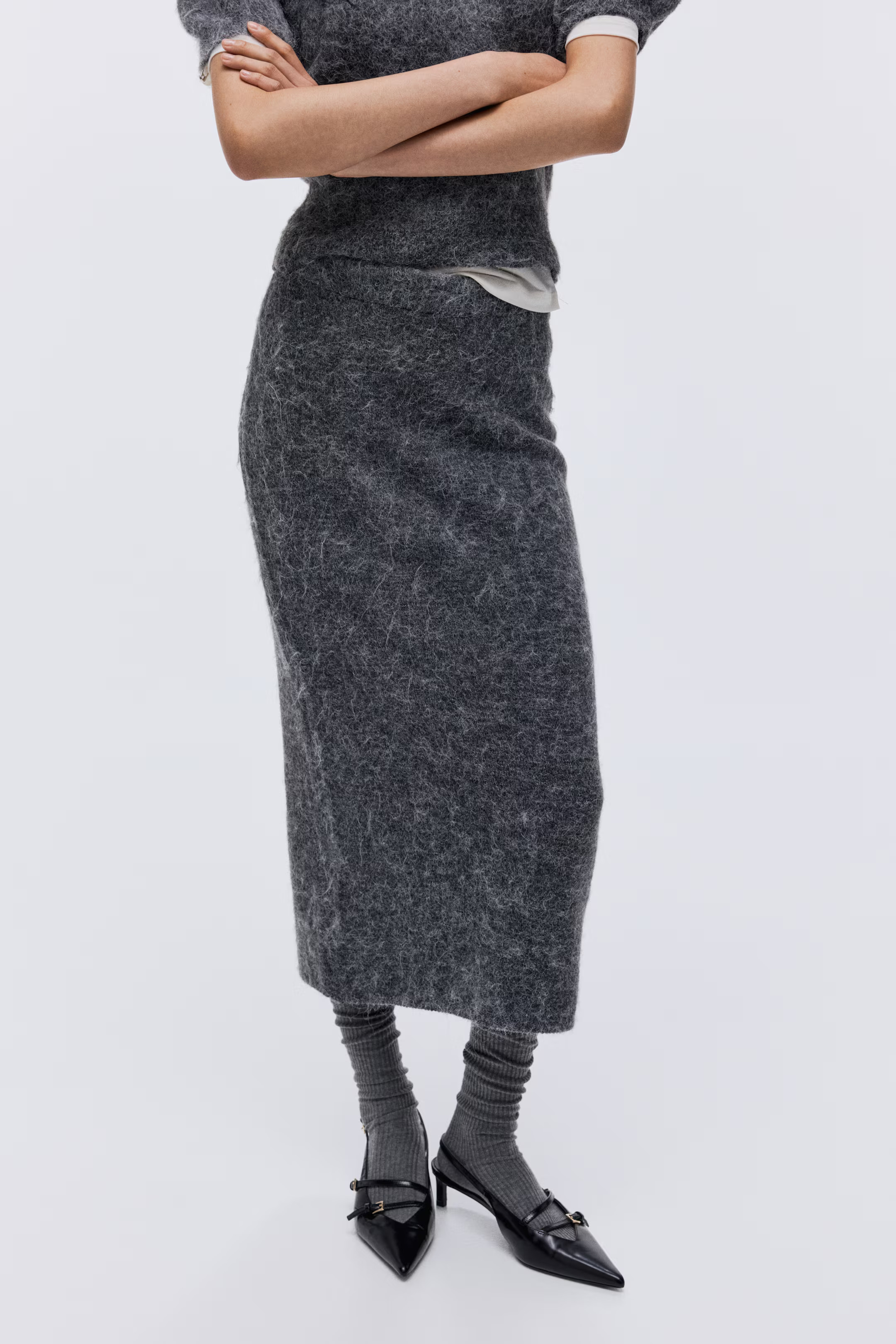 Knit Midi Skirt | H&M (US + CA)