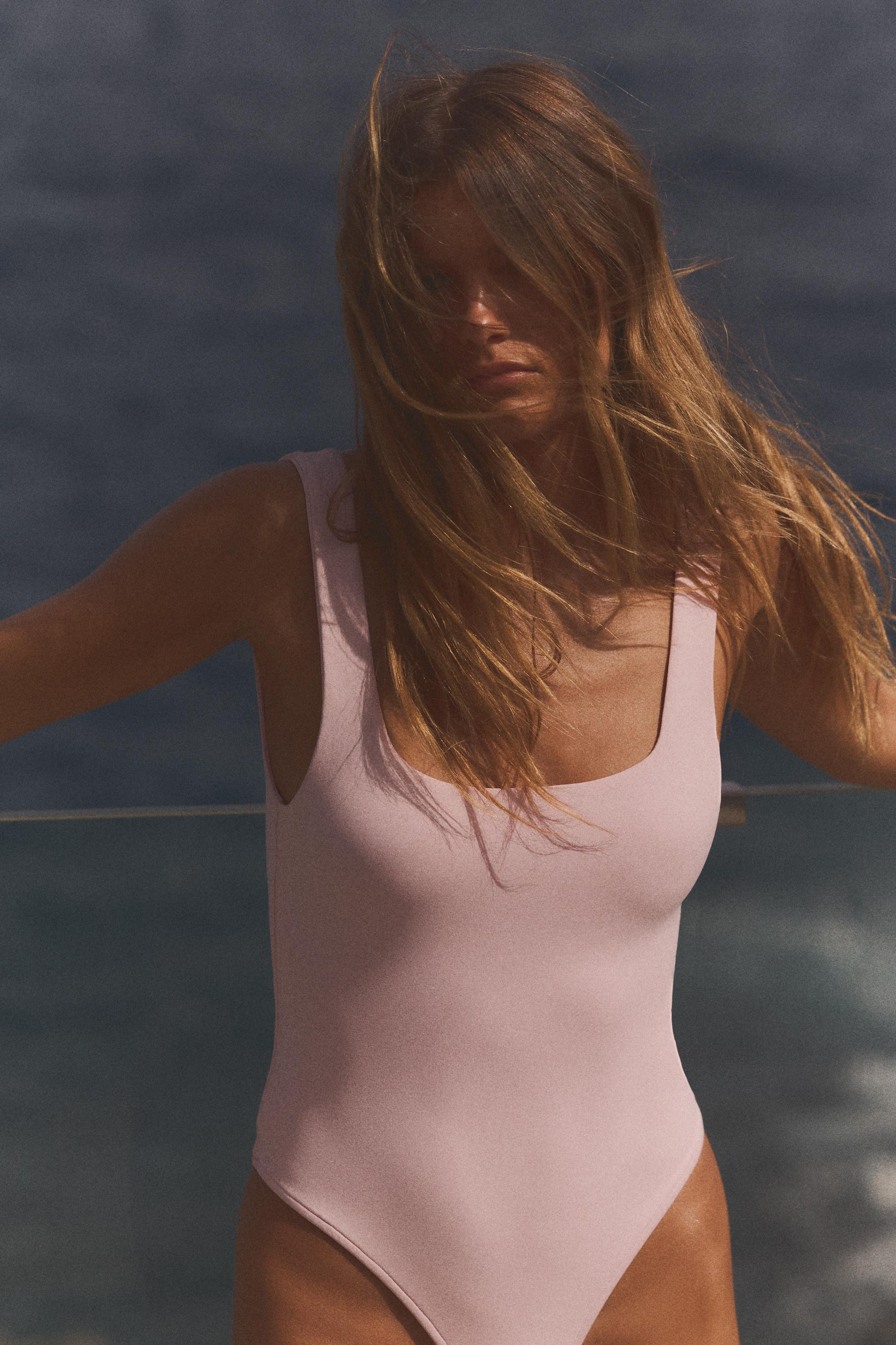 WIDE STRAP POLYAMIDE BODYSUIT | Zara US
