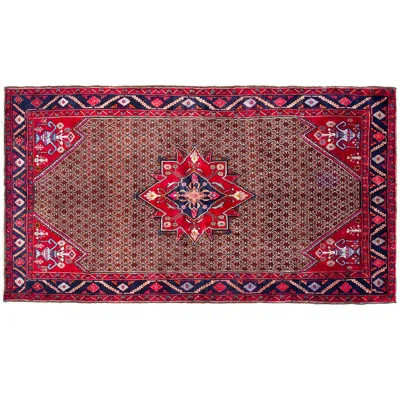 Bavia One-of-a-Kind 5'7" x 10'10" 1970s Area Rug in Red/Blue | Wayfair North America