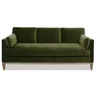 Jennifer Taylor Knox 84 in. Pillow Arm Modern Farmhouse Performance Velvet Living Room Sofa Couch... | The Home Depot