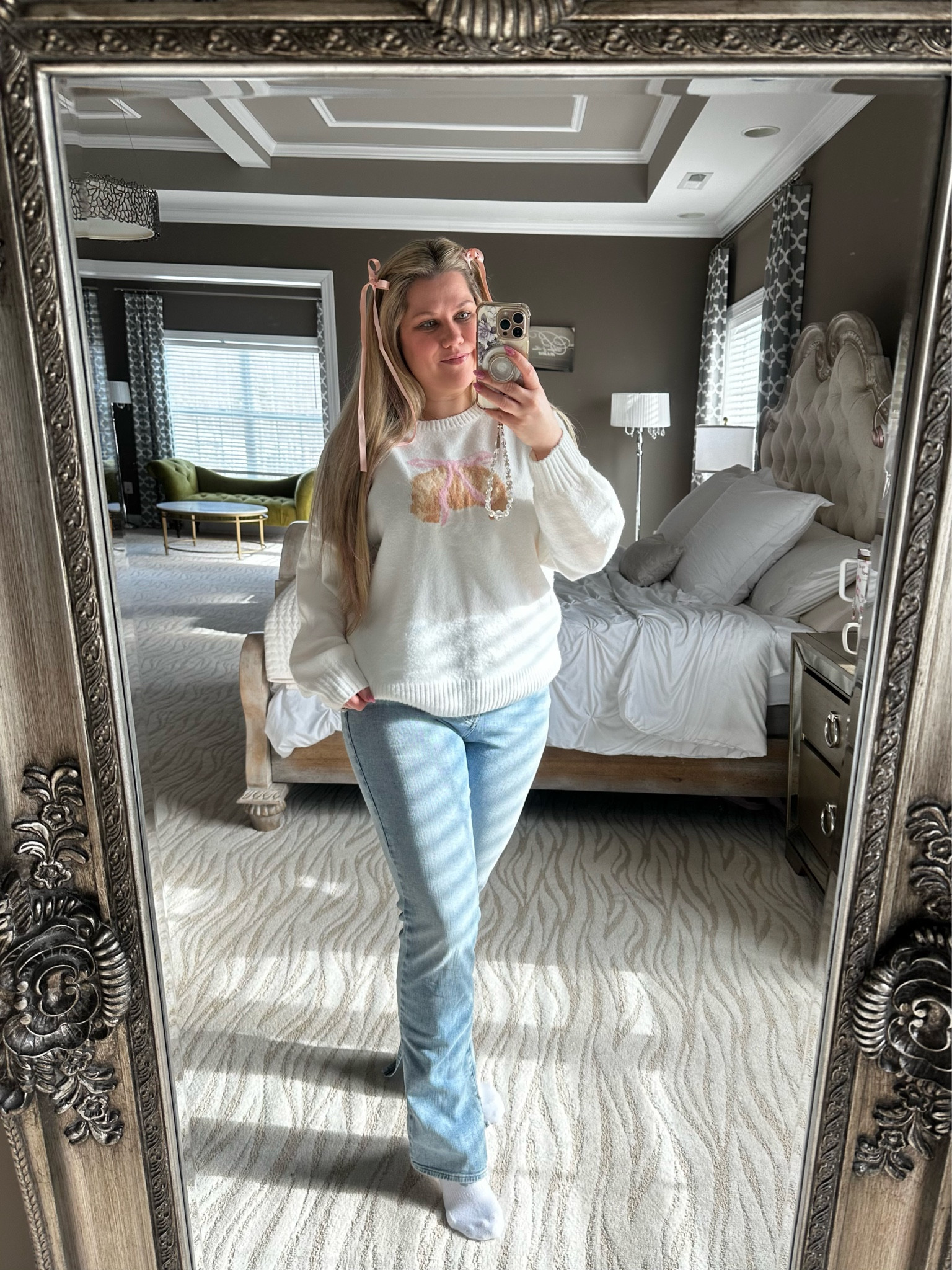 Cozy January fit with the softest sweater - just add uggs and a Sherpa! 💕

#LTKSeasonal #LTKMidsize #LTKFindsUnder50