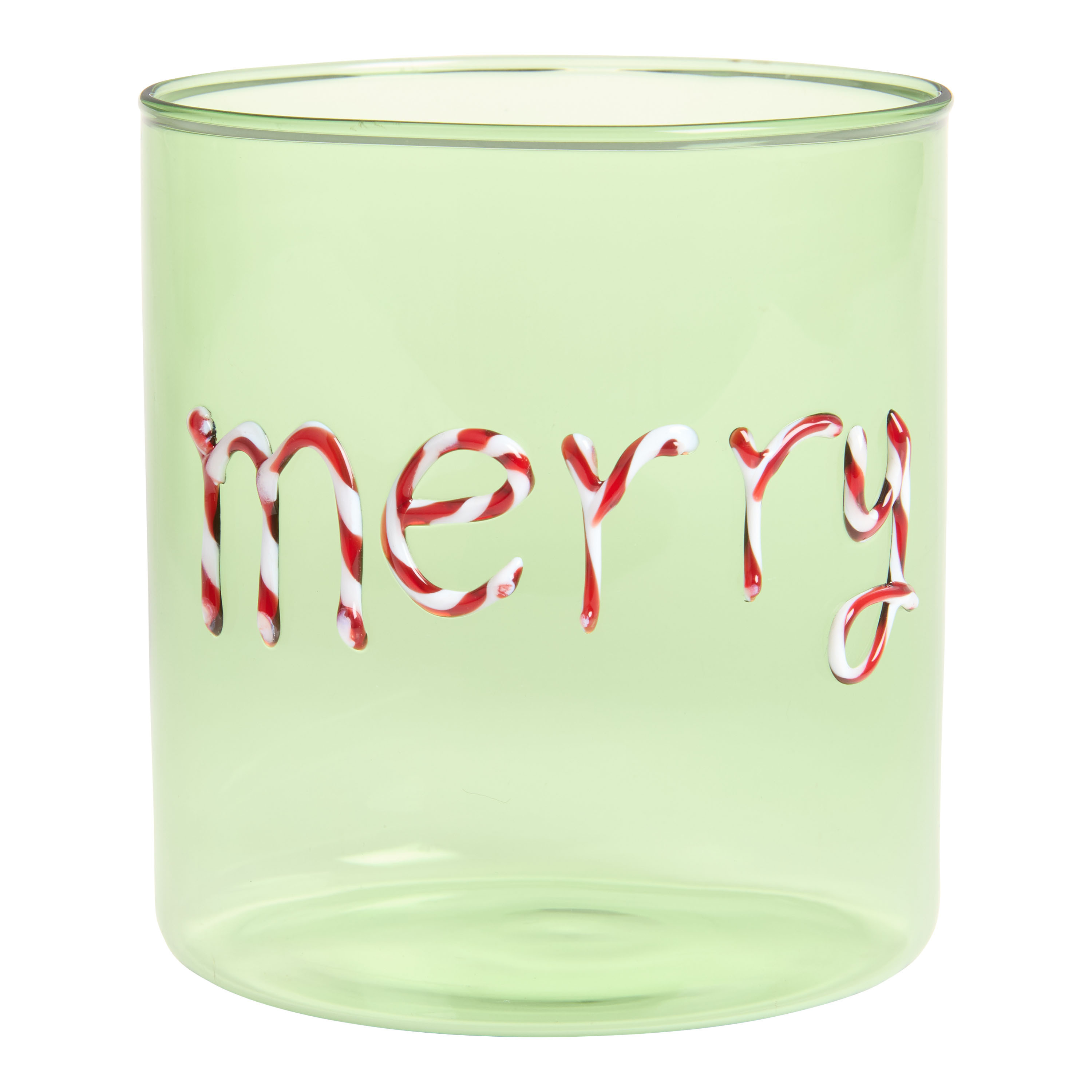 Script Holiday Double Old Fashioned Glass | World Market