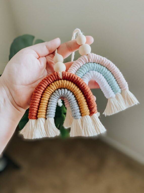 Macrame Rainbows Mini Macrame Rainbow Car Diffuser Rainbow | Etsy | Etsy (US)