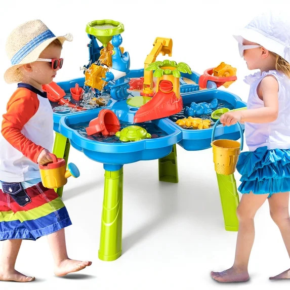 Dinosaur Planet Sand Water Table for Toddlers, 4 in 1 Sand Table and Water Play Table, Kids Table... | Walmart (US)