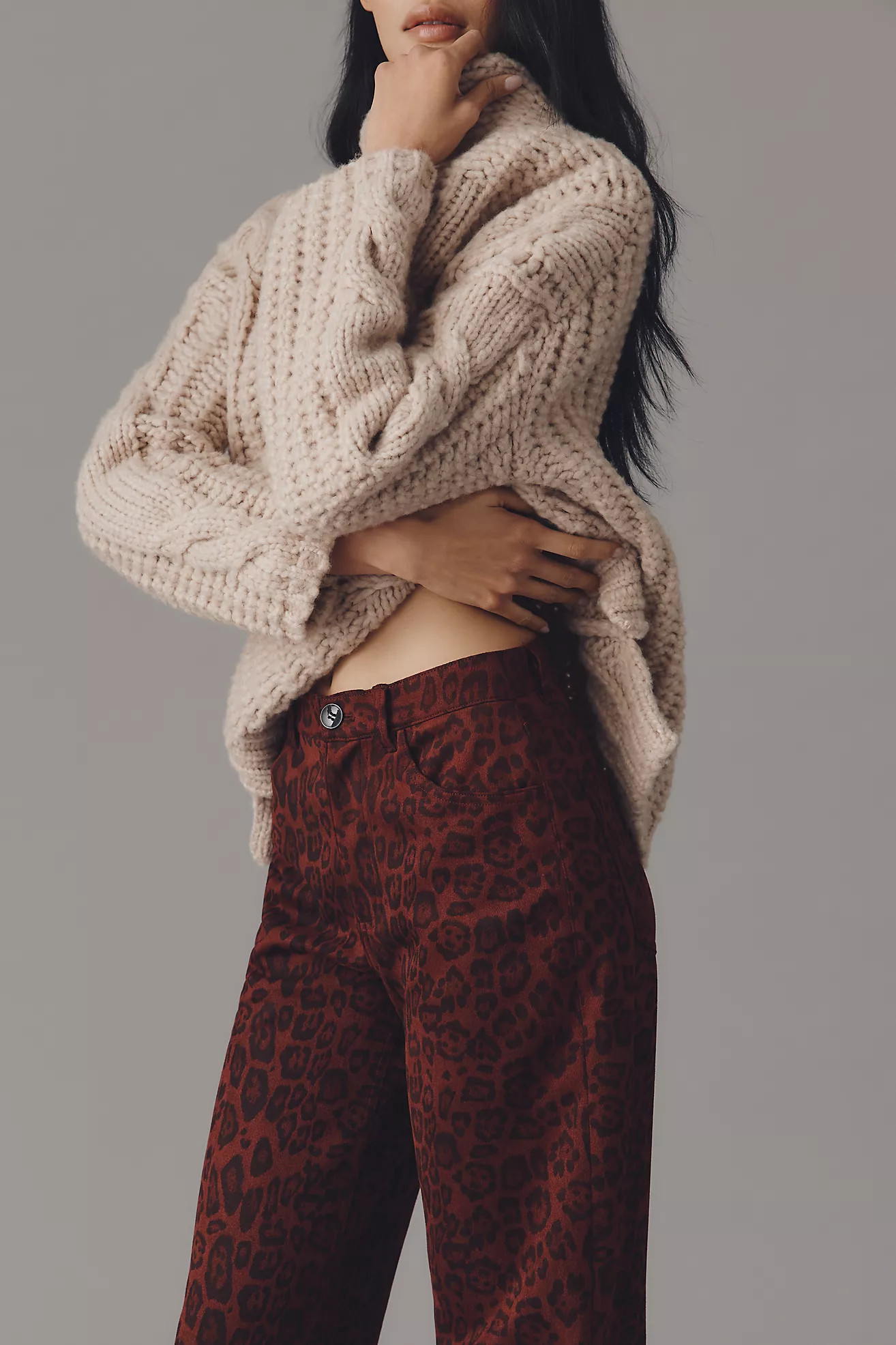 LE JEAN Nomad Velvet High-Rise Taper Jeans | Anthropologie (US)