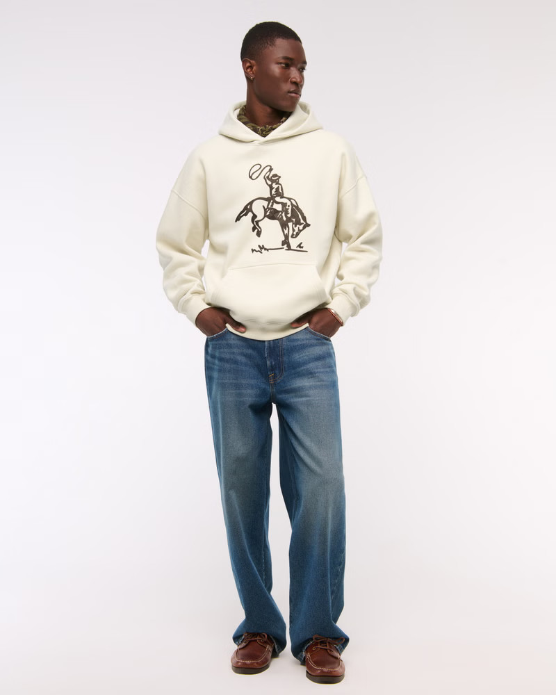 Cowboy Graphic Essential Popover Hoodie | Abercrombie & Fitch (US)
