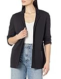 Amazon Essentials Women's Soft Ponte Blazer (Available in Plus Size), Black, X-Large | Amazon (US)