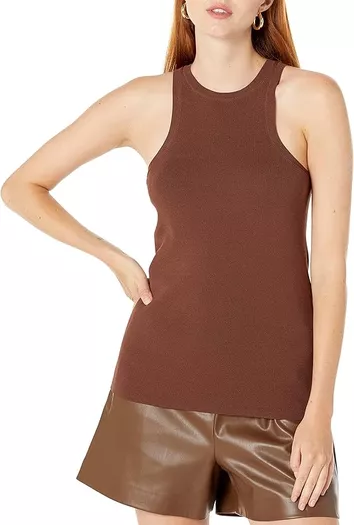 Nicetage Women's Sleeveless Slim Fit Mock Turtleneck Knit Pullover Sweater  Stretch Basic T Shirt Tank Tops