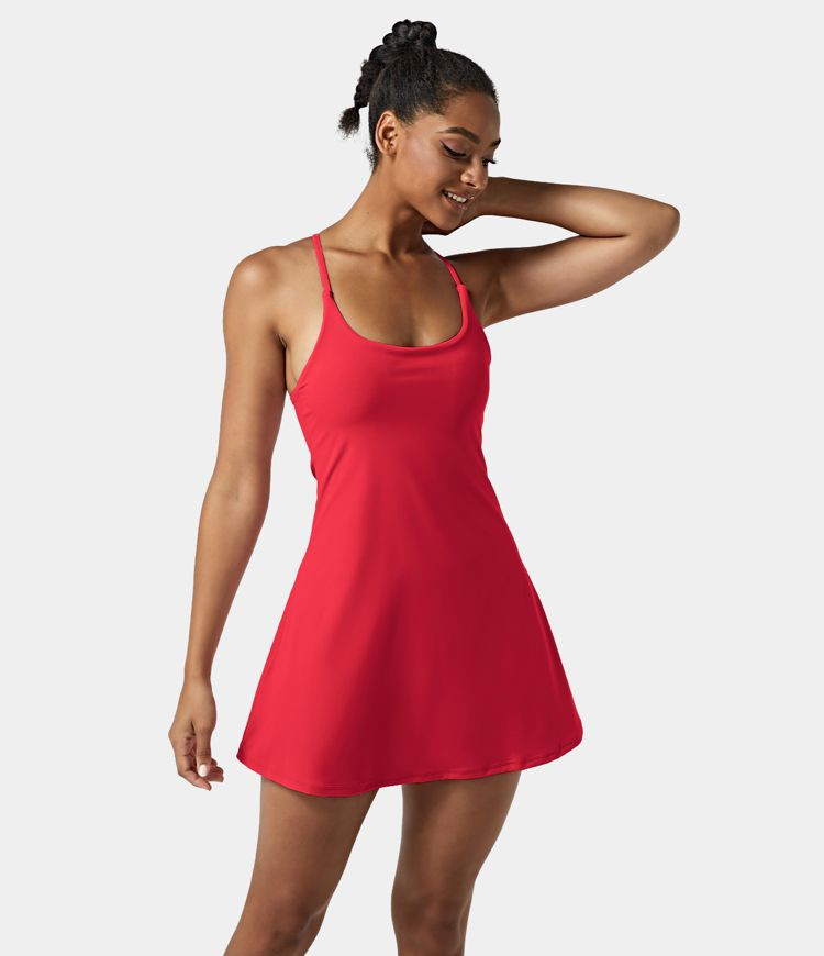 Women’s Everyday Cloudful™ Air Fabric Backless 2-in-1 Cool Touch Activity Dress-Euphoria Air ... | HALARA