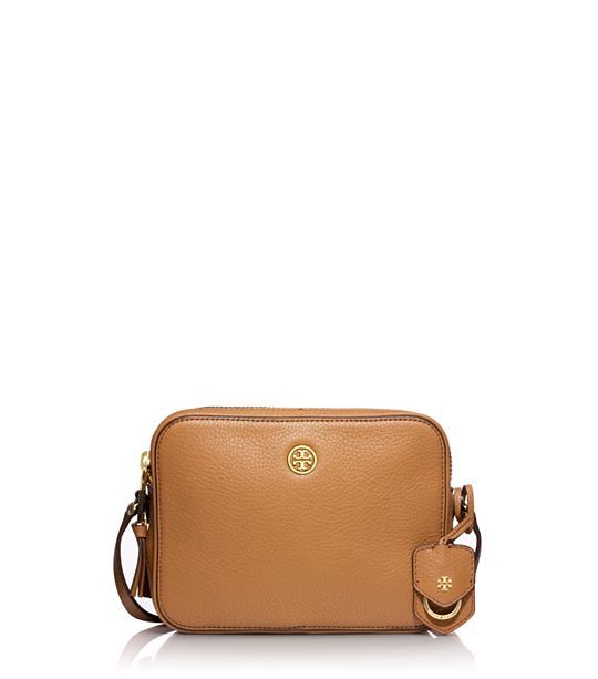 ROBINSON PEBBLED DOUBLE-ZIP CROSS-BODY | Tory Burch US