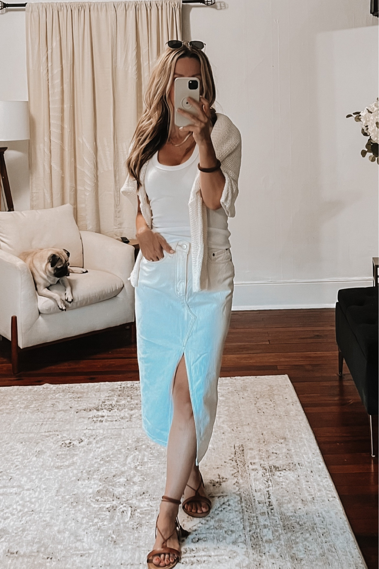 Monochromatic moment by Abercrombie 🤍
I sized down 1 size in the skirt. Bought this tank in multiple colors b/c it’s that good. Gives great support and washed/dries wonderfully. 


#LTKunder50 #LTKstyletip #LTKunder100