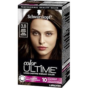 Schwarzkopf Color Ultime Hair Color Cream, 3.8 Velvet Brown (Packaging May Vary) | Amazon (US)