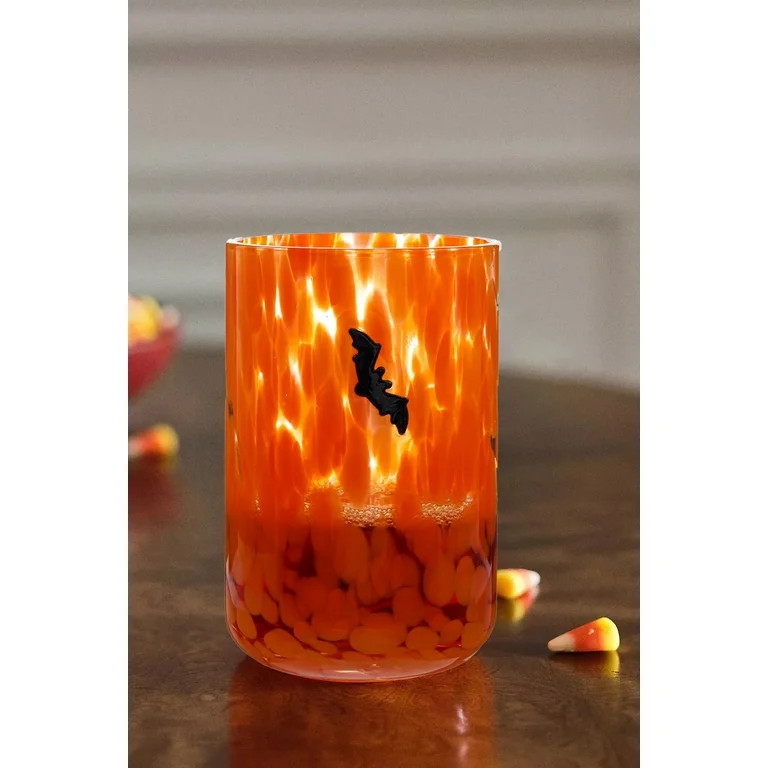 Way to Celebrate 12 fl oz Halloween Bats Charm Drinking Glass - Walmart.com | Walmart (US)