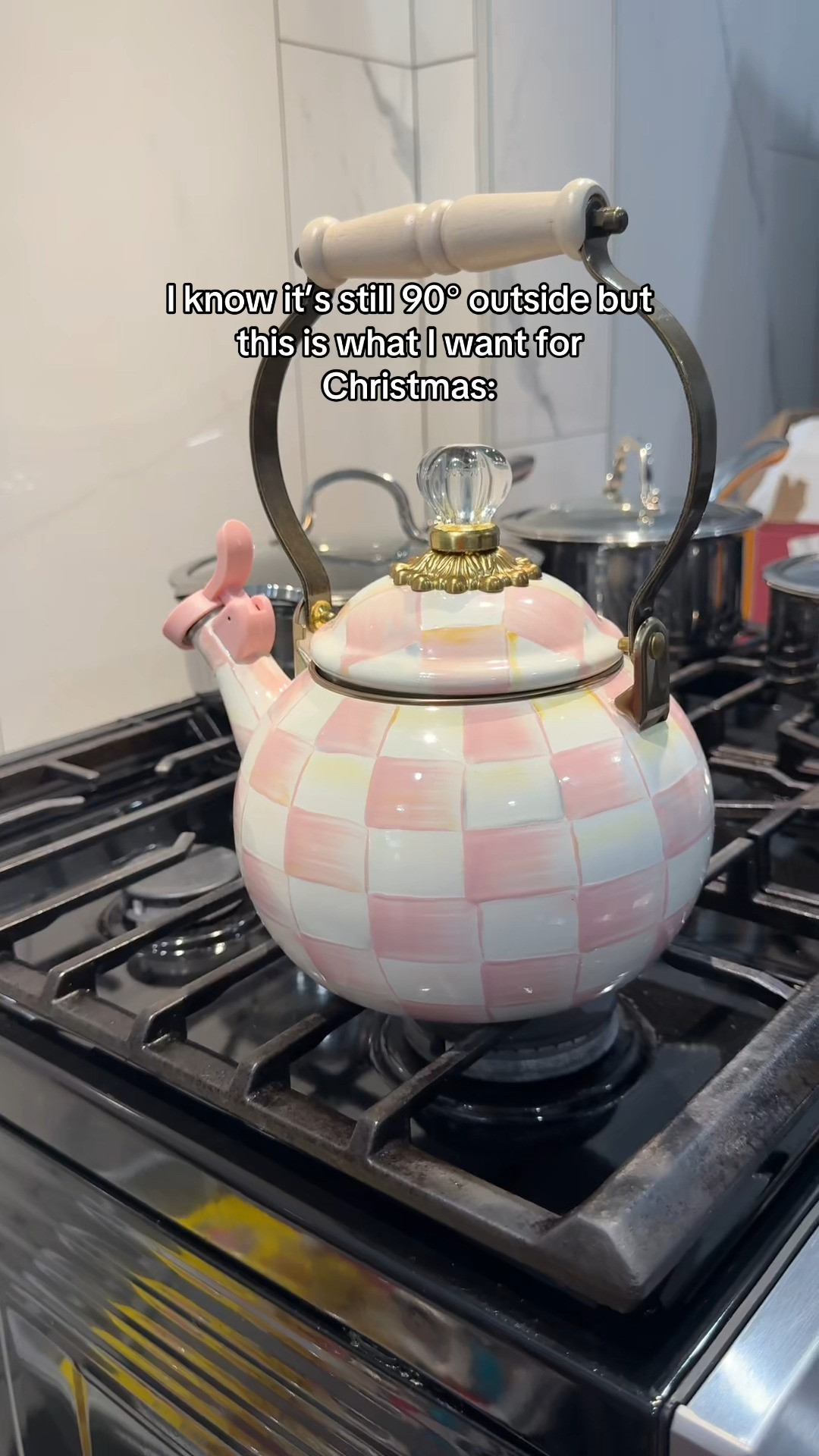 This tea kettle is giving kitchen counter centerpiece in the best way. A pretty pick for anyone who loves charming kitchen decor with a classic touch. 

 #LTKmomlife #LTKHome #LTKSaleAlert