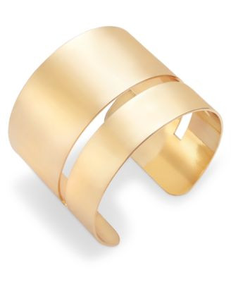 I.N.C. International Concepts Gold-Tone Double-Row Cuff Bracelet, Exclusively at Macy's - Macy's | Macy's